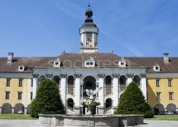 Fountain and Church Stock photo © tepic