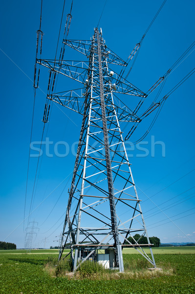 Power Line in a Summer Landscape Stock photo © tepic