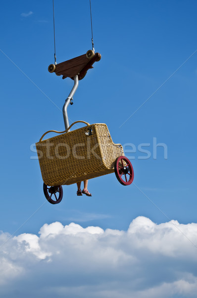 Au-dessus nuages enfant séance carrousel président [[stock_photo]] © tepic