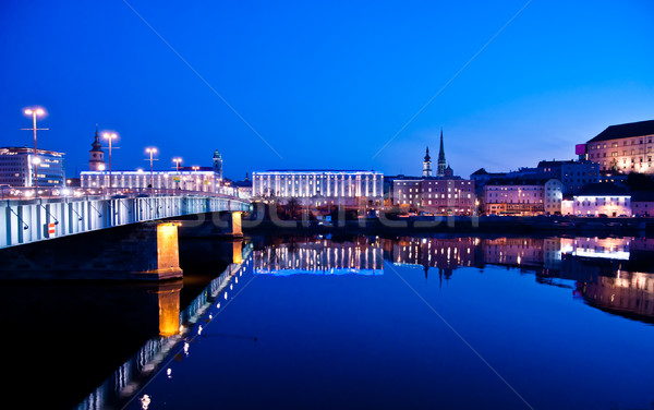 Blue Hour in a City Stock photo © tepic