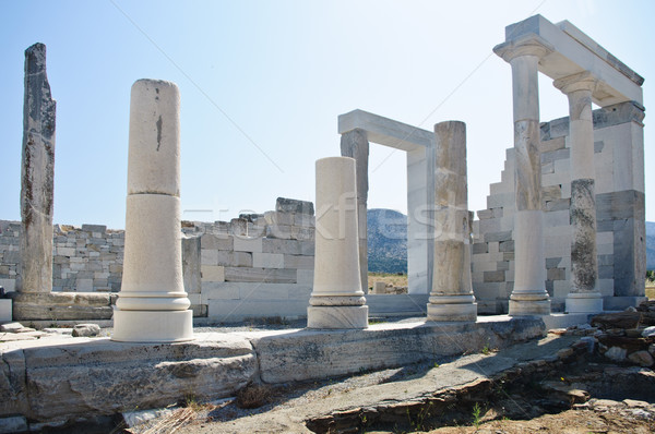 Ruins and Columns in Greece Stock photo © tepic