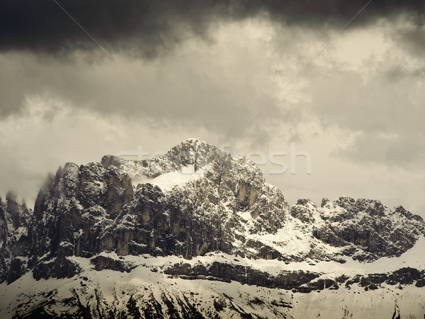 Montanha alcance sul dramático nuvens natureza Foto stock © tepic
