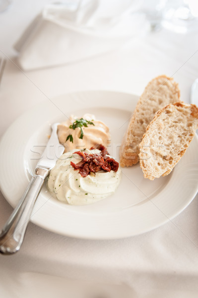 Creamy pate served with french bread Stock photo © tepic