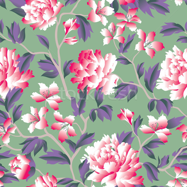 Floral seamless pattern. Flower background. Flourish garden texture Stock photo © Terriana