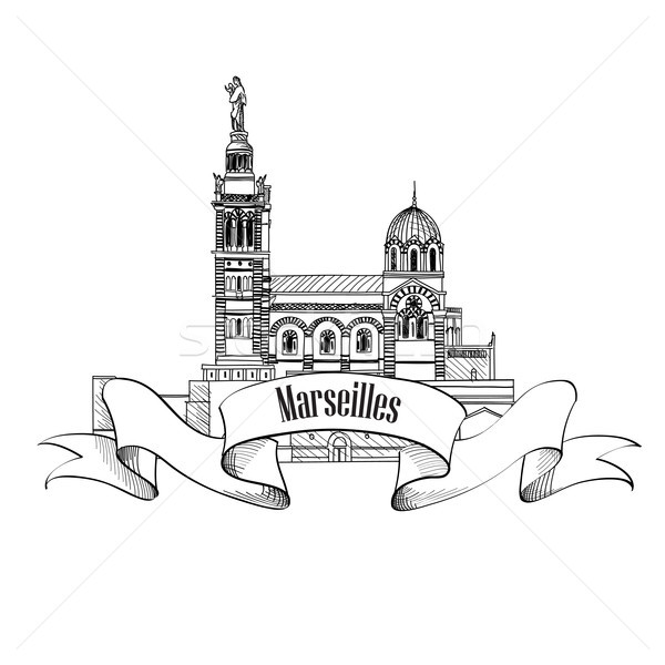 Stock photo: Marseille french architectural landmark. St John church. Famous city building. Travel France sign
