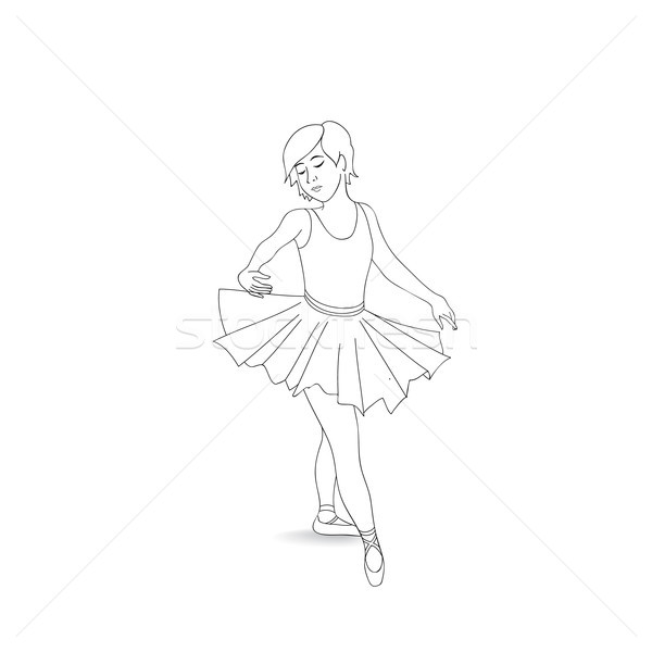 Lány tánc balettcipő balett kicsi ballerina Stock fotó © Terriana