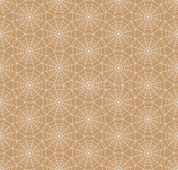 Geometric shape seamless line web pattern. Nature halloween ornament Stock photo © Terriana