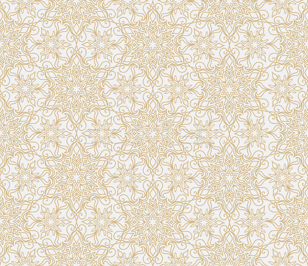 Abstract oriental floral seamless pattern. Arabic flower geometr Stock photo © Terriana