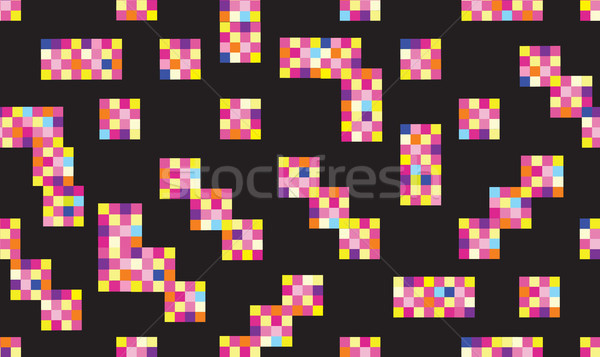 Résumé géométrique élégant pointillé pixel [[stock_photo]] © Terriana