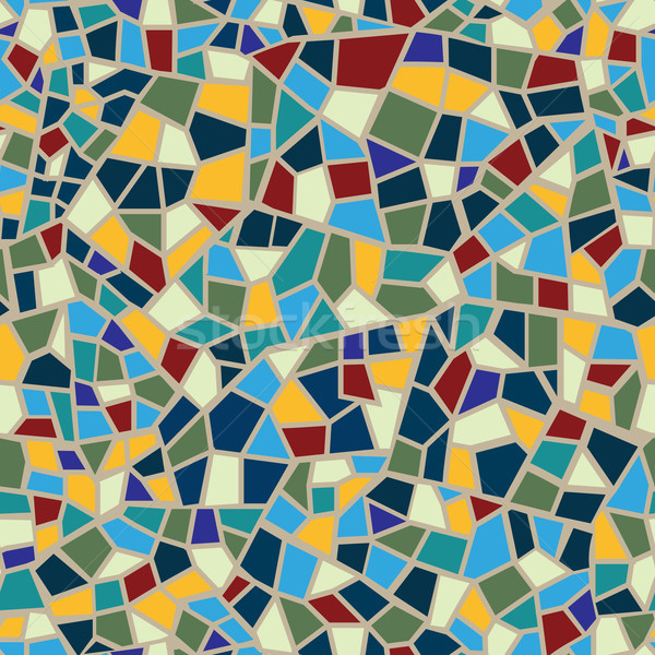 Abstract mosaic sheet seamless pattern. Geometric tile backgroun Stock photo © Terriana