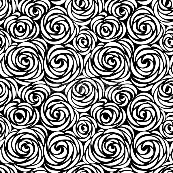 Floral Blume stieg abstrakten swirl Stock foto © Terriana