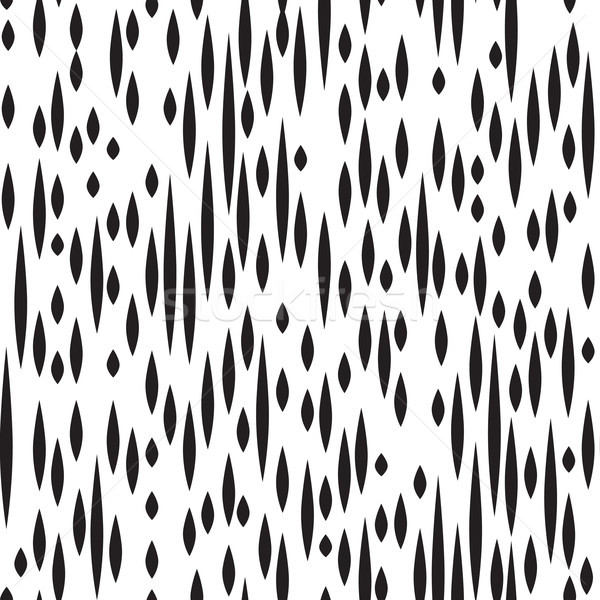 Abstract spot seamless pattern. Black and white floral blot text Stock photo © Terriana