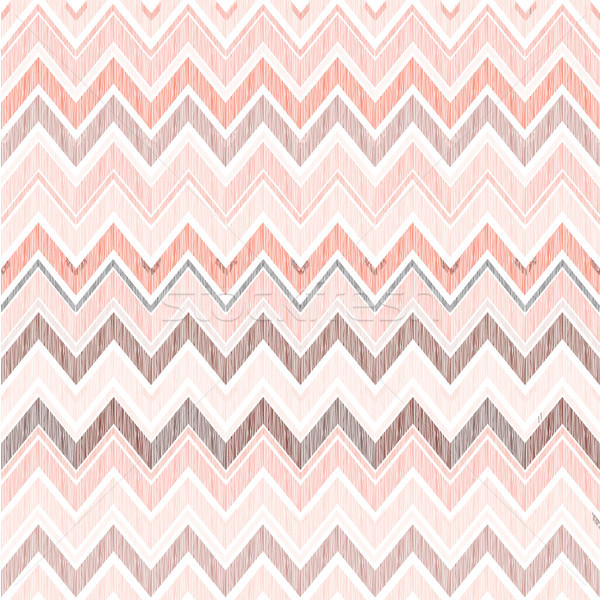Abstract geometric seamless pattern. Fabric doodle zig zag line  Stock photo © Terriana