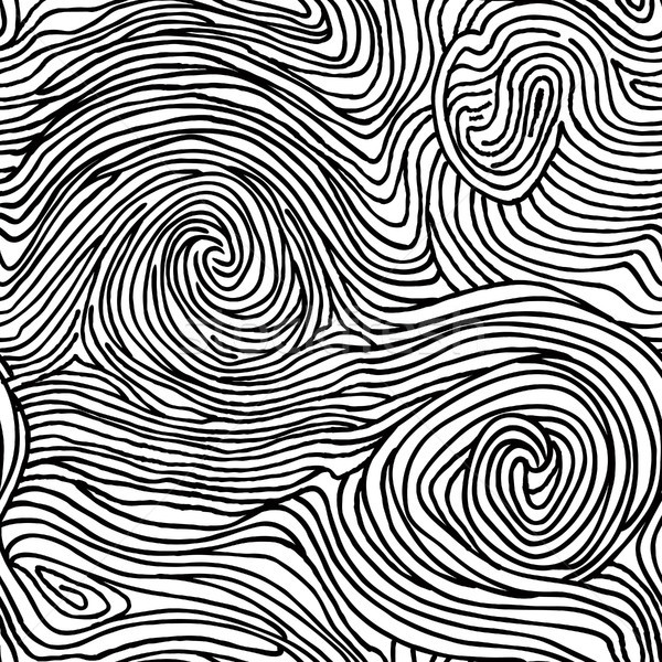 Abstract swirl line doodle seamless pattern. Wooden wave texture Stock photo © Terriana