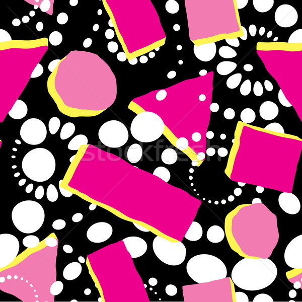 Abstract spot seamless pattern. Geometric funky dotted background Stock photo © Terriana