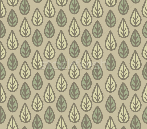 Floral seamless pattern with leaves. Ornamental floral background Stock photo © Terriana