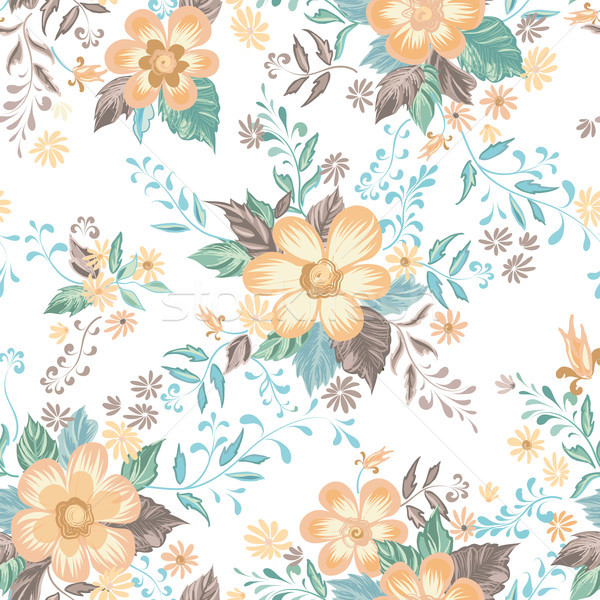 Floral seamless pattern. Abstract ornamental flowers background Stock photo © Terriana