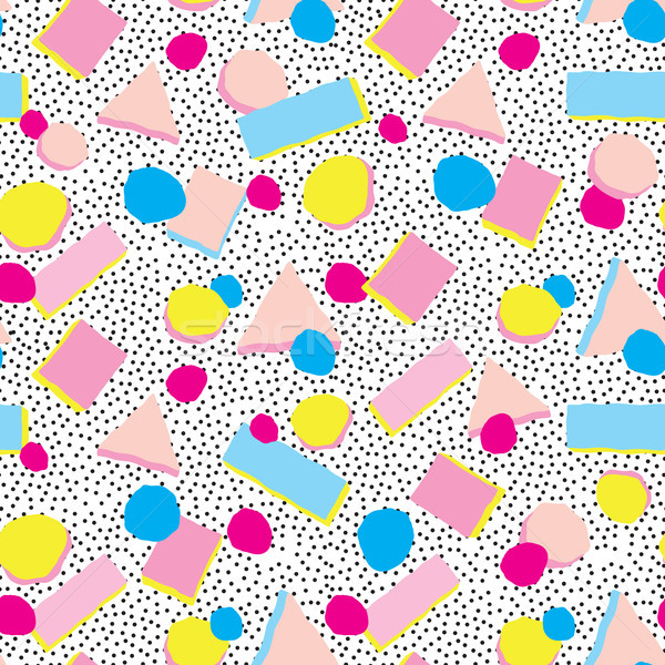Seamless pattern with blots and dots. Dotted holiday background  Stock photo © Terriana