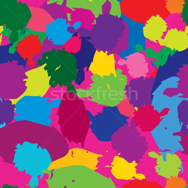 Abstract splash spot seamless pattern. Spot brush multicolor bac Stock photo © Terriana