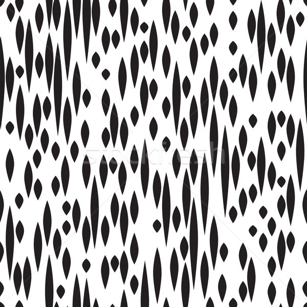Abstract spot seamless pattern. Black and white texture. Fall do Stock photo © Terriana
