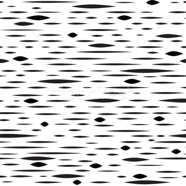 Abstract irregular blot seamless pattern. Black and white stripe Stock photo © Terriana