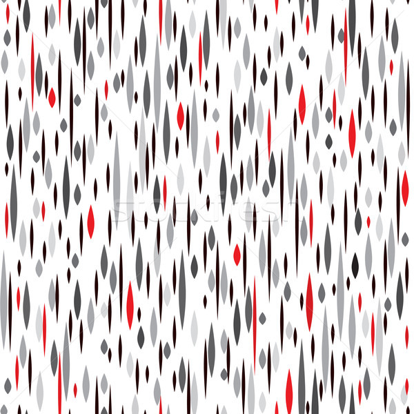 Abstract spot seamless pattern. Black and red blot texture. Fall Stock photo © Terriana