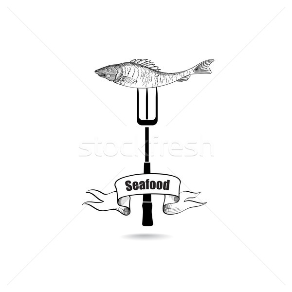 Zdjęcia stock: Ryb · owoce · morza · podpisania · podwodne · morskich · żywności