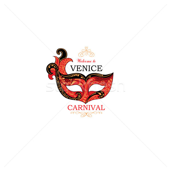 Stockfoto: Venetië · teken · venetiaanse · carnaval · partij · oog