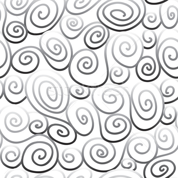Geometric scroll seamless pattern. Abstract swirl line background Stock photo © Terriana