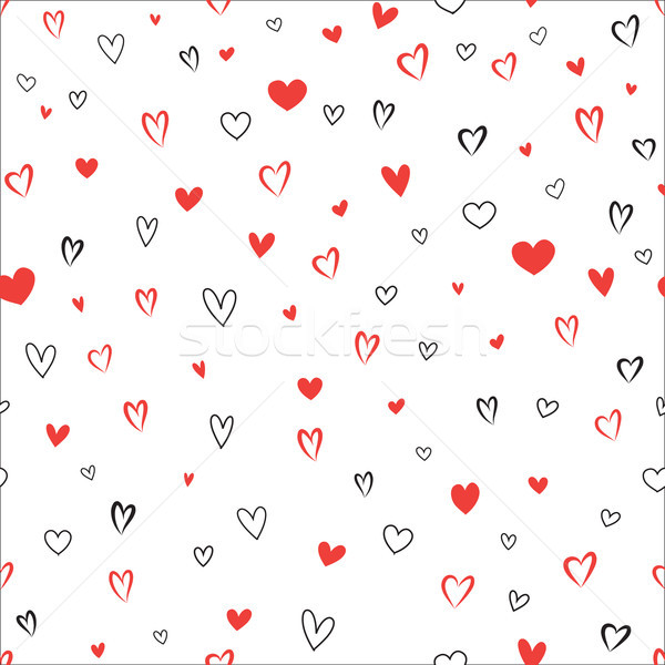 Seamless Pattern with Heart and Word Love Romantic Background for  Valentines Day Design Cards Social Media Templates Covers Wrapping Paper  9275385 Vector Art at Vecteezy