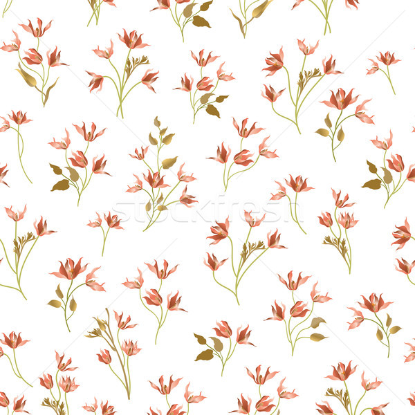 Floral ornamental seamless pattern. Flower garden background. Fl Stock photo © Terriana