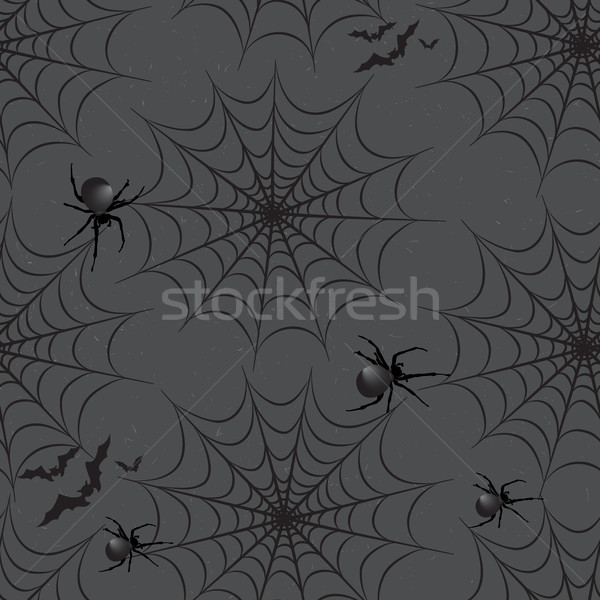 Сток-фото: Хэллоуин · праздник · Bat · Spider · счастливым