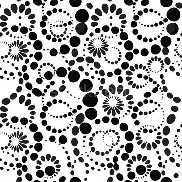 Abstrato ponto caótico forma círculo Foto stock © Terriana