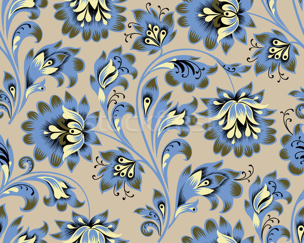 Floral seamless pattern. Flower ornamental festive background Stock photo © Terriana