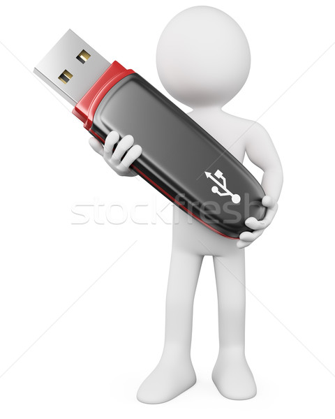 3D Man - USB Stick Stock photo © texelart