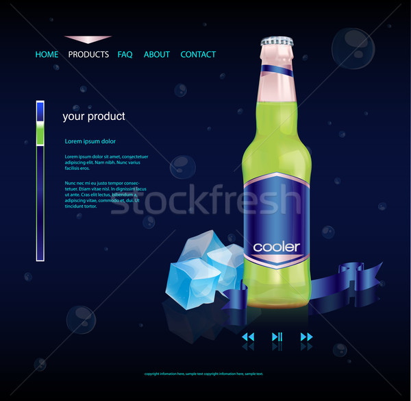 Beverage product website Stock photo © TheModernCanvas