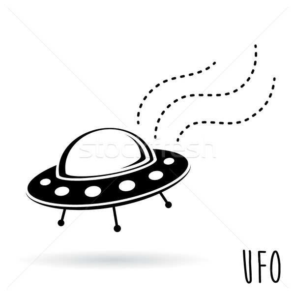 UFO (unidentified flying object). Flying saucer vector illustration Stock photo © TheModernCanvas