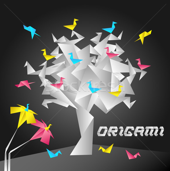 Origami Tree Stock photo © TheModernCanvas