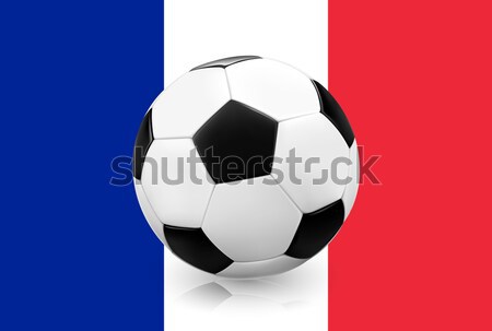 Realistic soccer football on Russian flag background. Stock photo © TheModernCanvas