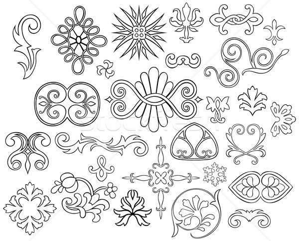 27 Vintage design elements
 Stock photo © Theohrm