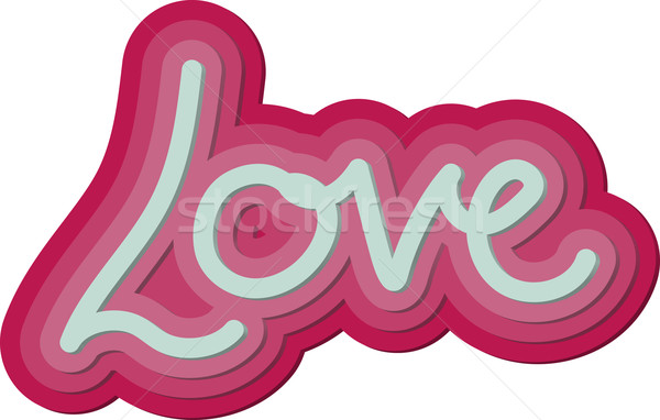 Valentine 3d Love Word Stock photo © Theohrm