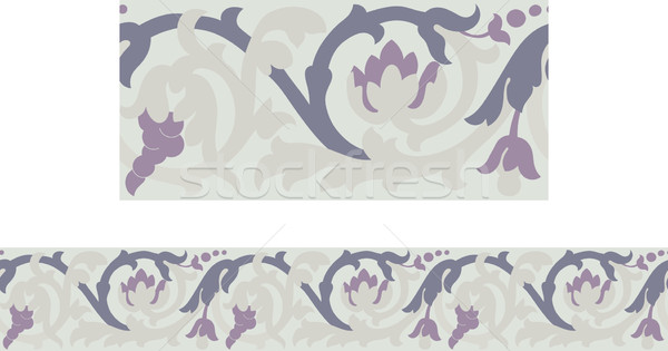 Seamless Victorian Border Stock photo © Theohrm