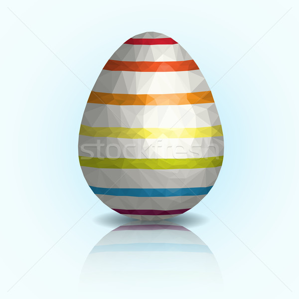 Low Poly Easter Egg Stock photo © Theohrm