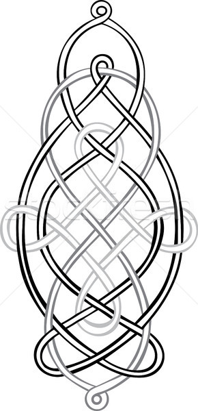 Celtic węzeł wektora trzy indywidualny Zdjęcia stock © Theohrm