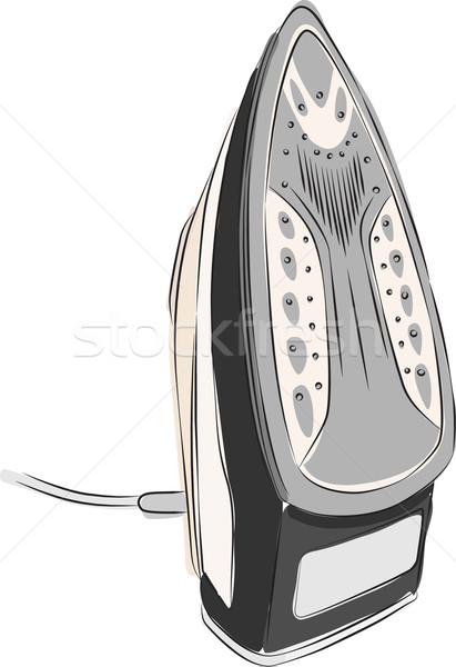 Sketched Clothes Iron Stock photo © Theohrm