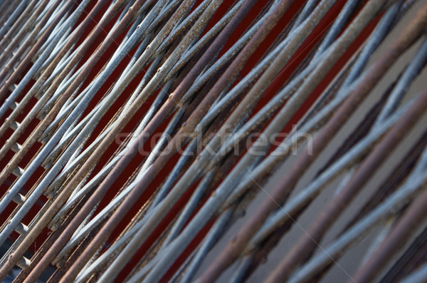 Bares aluminio hierro seguridad parrilla tiro Foto stock © Theohrm