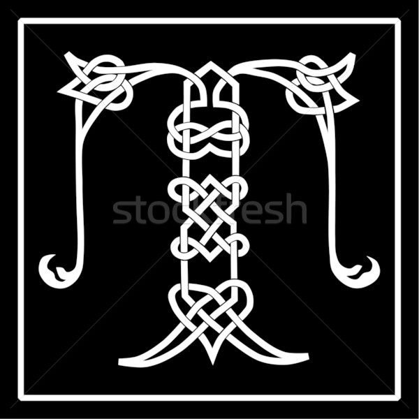 Celtic Knotwork T Stock photo © Theohrm