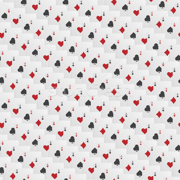 Seamless Playing Card Background Stock photo © Theohrm