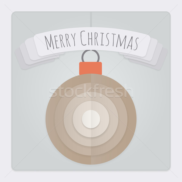 Bauble Christmas Card Stock photo © Theohrm