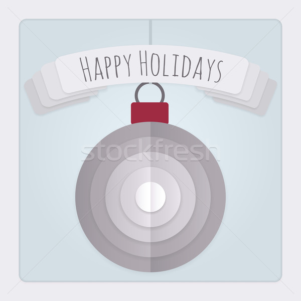 Bauble Holidays Card Stock photo © Theohrm